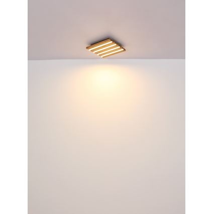 Globo - LED plafondlamp LED/30W/230V 3000K 45x45 cm hout
