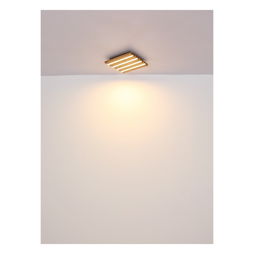Globo - LED plafondlamp LED/30W/230V 3000K 45x45 cm hout