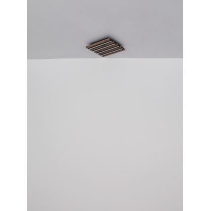Globo - LED plafondlamp LED/30W/230V 3000K 45x45 cm hout