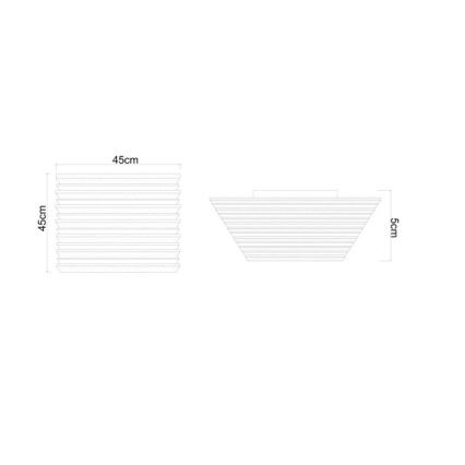 Globo - LED plafondlamp LED/30W/230V 3000K 45x45 cm hout
