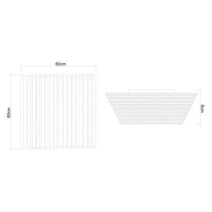 Globo - Dimbare LED-plafondlamp LED/40W/230V 2700-6000K 60x60 cm + afstandsbediening