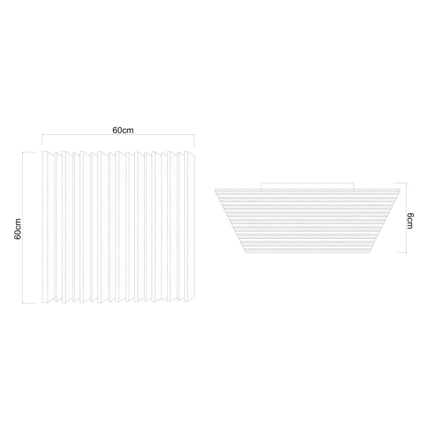 Globo - Dimbare LED-plafondlamp LED/40W/230V 2700-6000K 60x60 cm + afstandsbediening
