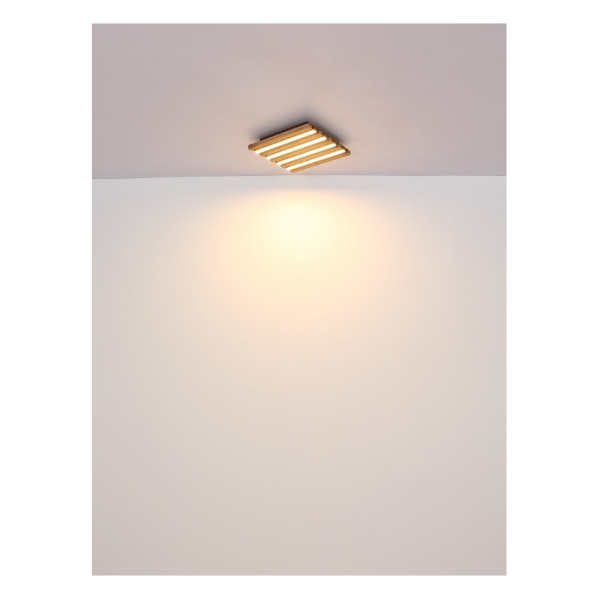 Globo - LED plafondlamp LED/30W/230V 3000K 80x20 cm hout