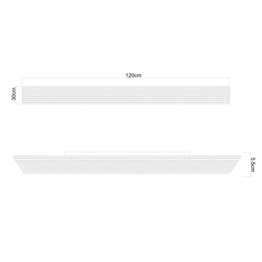 Globo - LED-dimbare plafondlamp LED/40W/230V 2700-6000K 30x120 cm + afstandsbediening