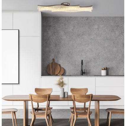 Globo - LED plafondlamp LED/35W/230V 3200K 18x108 cm mat chroom