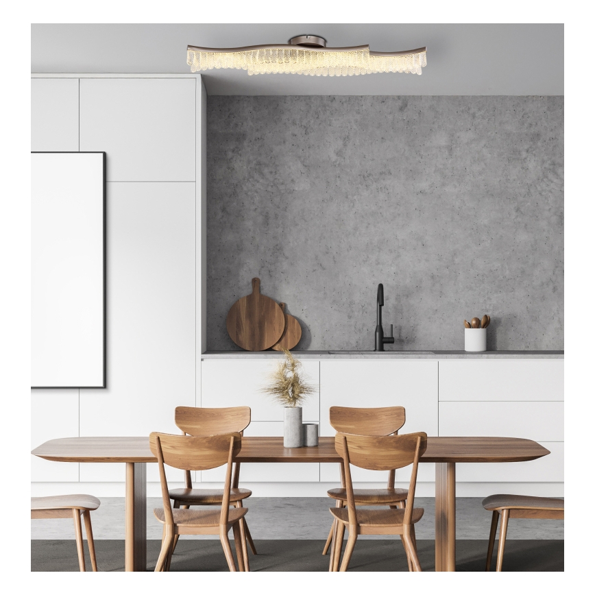 Globo - LED plafondlamp LED/35W/230V 3200K 18x108 cm mat chroom