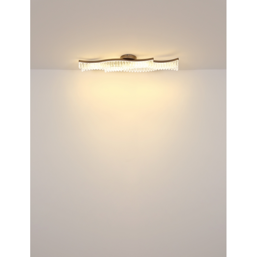 Globo - LED plafondlamp LED/35W/230V 3200K 18x108 cm goud