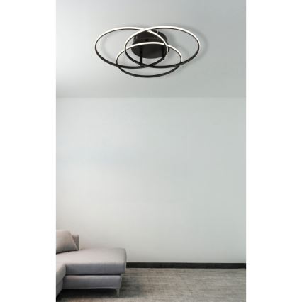 Globo - LED plafondlamp LED/40W/230V 4000K diameter 45,6 cm zwart