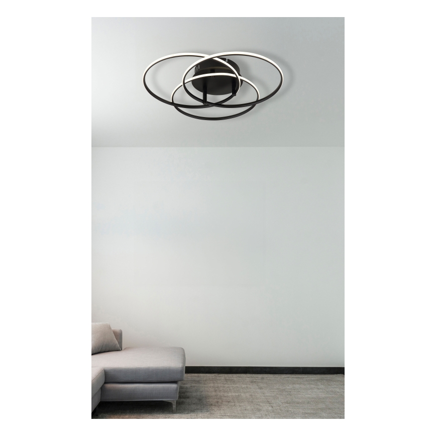 Globo - LED plafondlamp LED/40W/230V 4000K diameter 45,6 cm zwart
