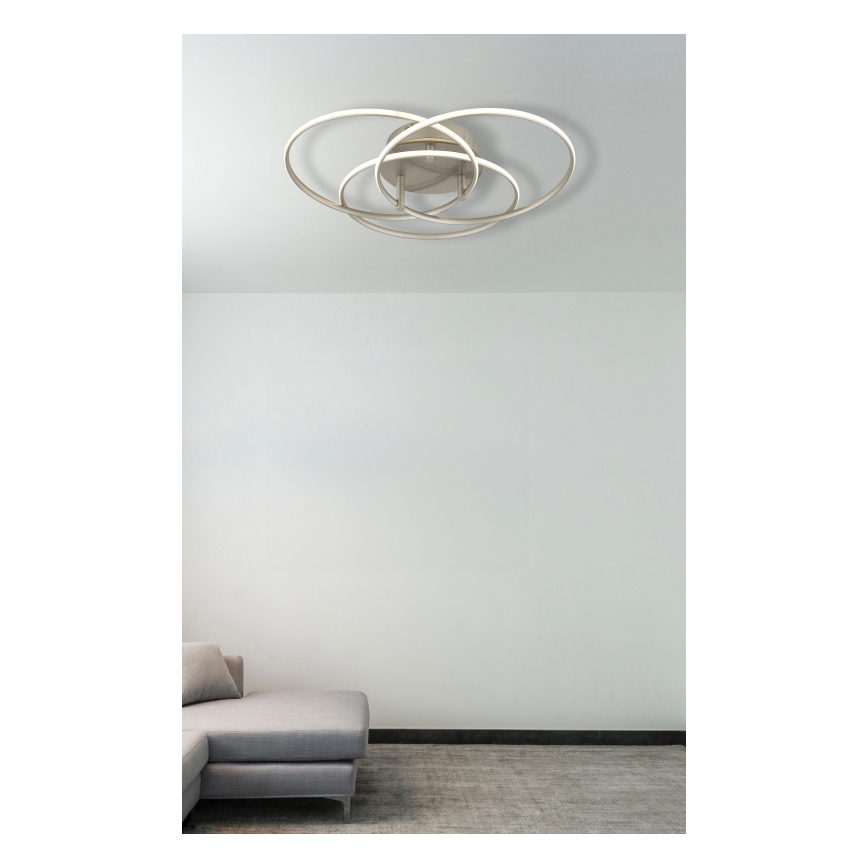 Globo - LED plafondlamp LED/40W/230V 4000K diameter 45,6 cm mat chroom