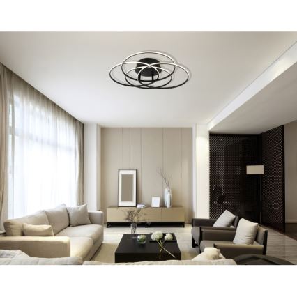 Globo - LED plafondlamp LED/55W/230V 4000K diameter 51,5 cm zwart