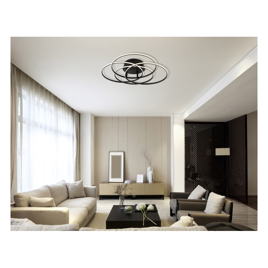 Globo - LED plafondlamp LED/55W/230V 4000K diameter 51,5 cm zwart
