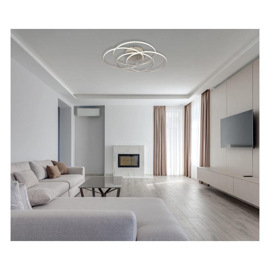 Globo - LED plafondlamp LED/55W/230V 4000K diameter 51,5 cm mat chroom