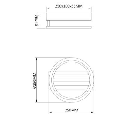 Globo - LED plafondlamp LED/10W/230V 3000/4200/6000K
