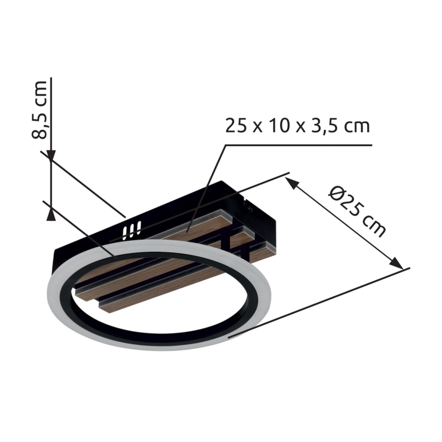 Globo - LED plafondlamp LED/10W/230V 3000/4200/6000K