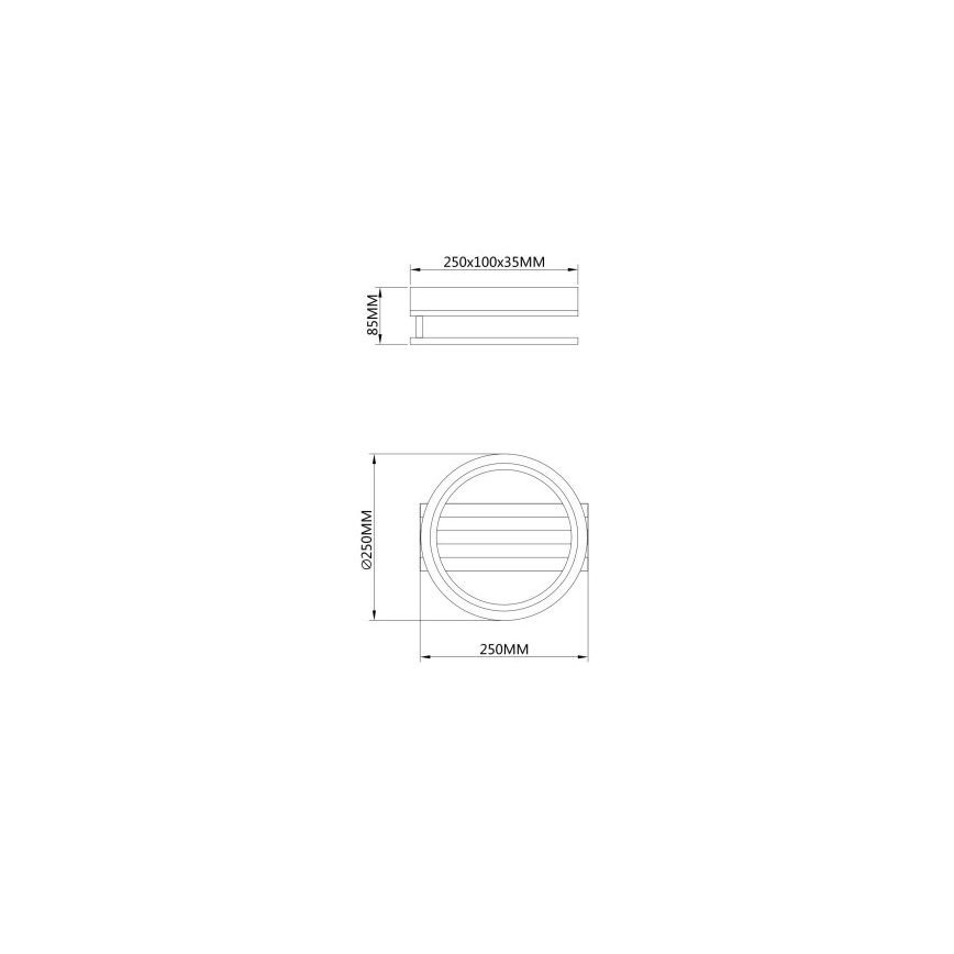 Globo - LED-plafondlamp LED/10W/230V 3000/4200/600K 25x25 cm