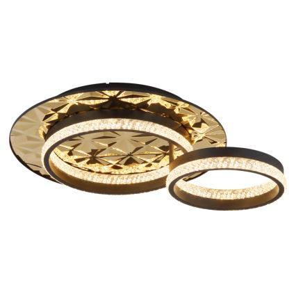 Globo - LED Plafondlamp LED/24W/230V 3000K 40x50,5 cm zwart/goud