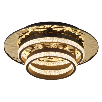Globo - LED Plafondlamp LED/24W/230V 3000K 40x50,5 cm zwart/goud