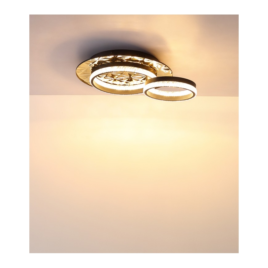 Globo - LED Plafondlamp LED/24W/230V 3000K 40x50,5 cm zwart/goud