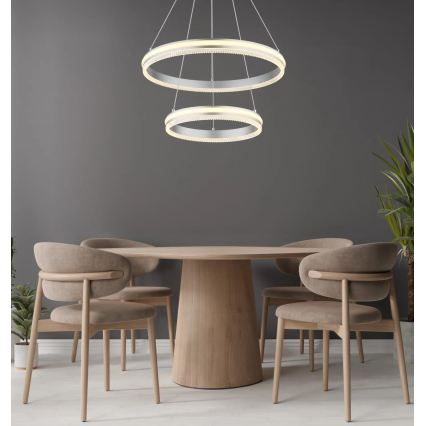 Globo - LED dimbare hanglamp aan kabel LED/60W/230V 2700-6000K + afstandsbediening