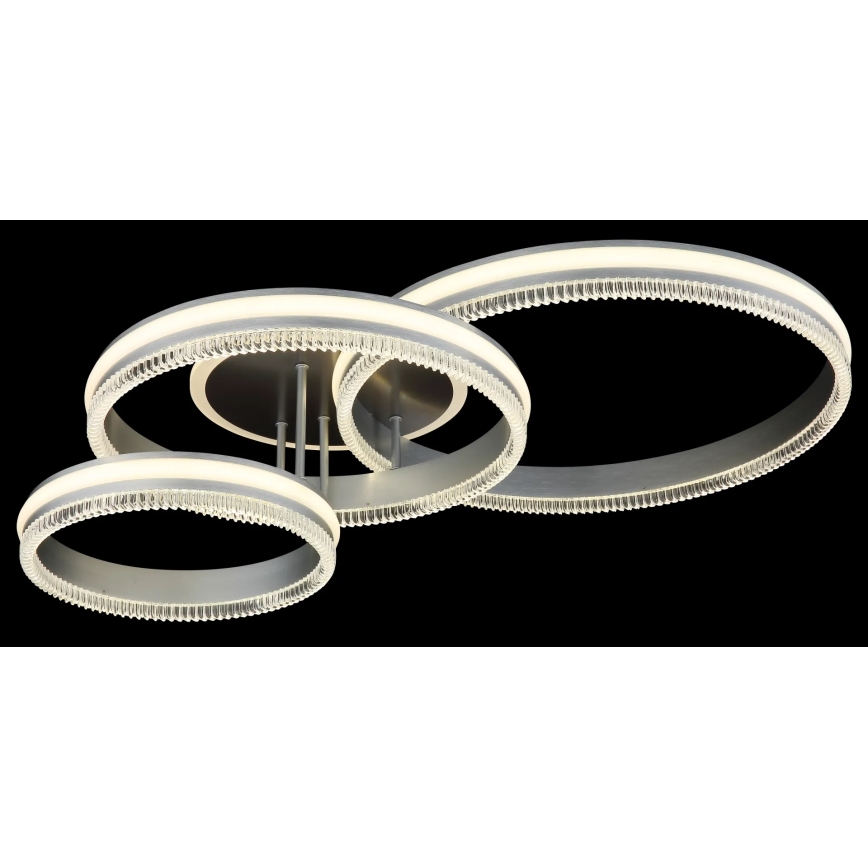 Globo - Dimbare LED-plafondlamp LED/72W/230V 2700-6000K zilverkleurig + afstandsbediening