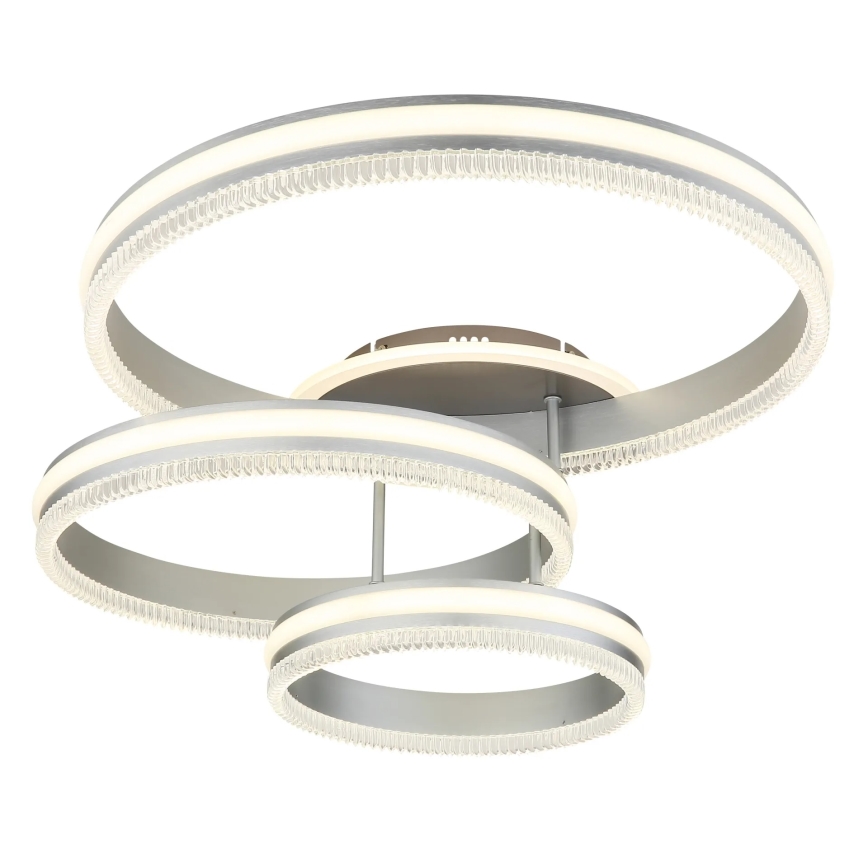 Globo - Dimbare LED-plafondlamp LED/72W/230V 2700-6000K zilverkleurig + afstandsbediening