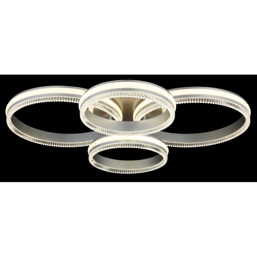Globo - Dimbare LED-plafondlamp LED/90W/230V 2700-6000K zilver + afstandsbediening