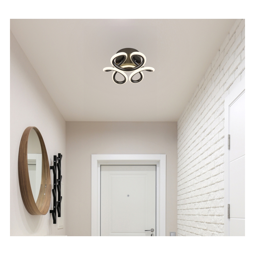 Globo - LED plafondlamp LED/24W/230V 2700/4000/6000K diameter 26 cm zwart