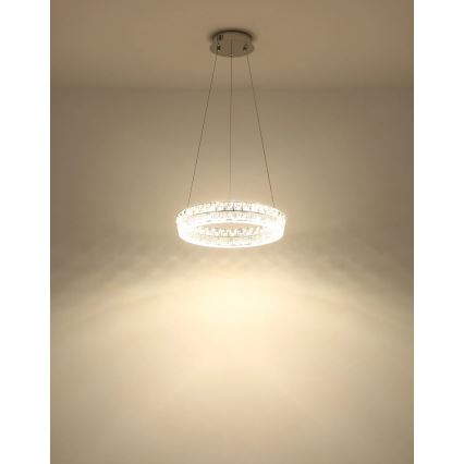 Globo - LED-dimbare hanglamp aan kabel LED/24W/230V 2700-6000K helder + afstandsbediening