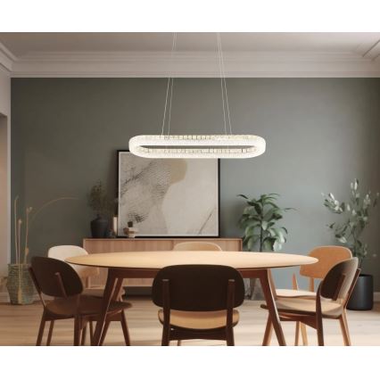 Globo - LED-dimbare hanglamp aan kabel LED/40W/230V 2700-6000K helder + inclusief afstandsbediening