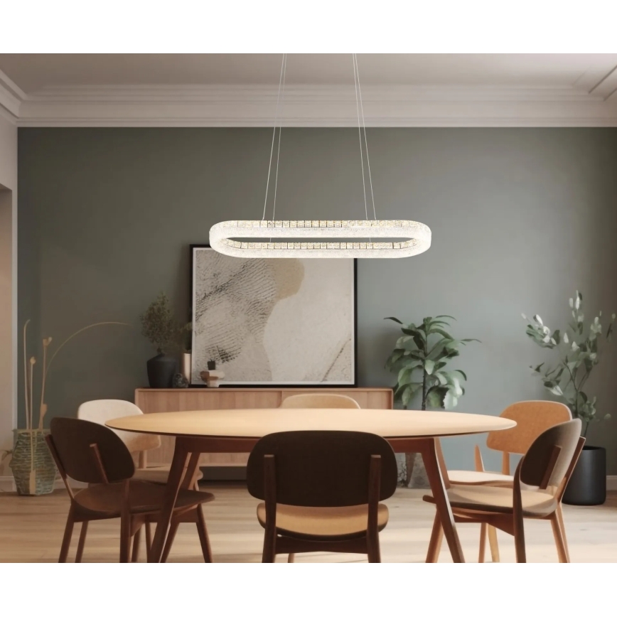 Globo - LED-dimbare hanglamp aan kabel LED/40W/230V 2700-6000K helder + inclusief afstandsbediening