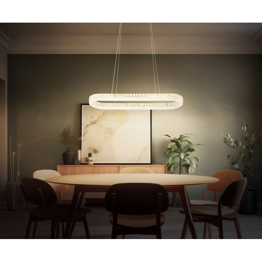 Globo - LED-dimbare hanglamp aan kabel LED/40W/230V 2700-6000K helder + inclusief afstandsbediening