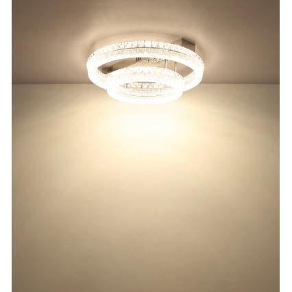 Globo - Dimbare LED-plafondlamp LED/60W/230V 2700-6000K transparant + afstandsbediening