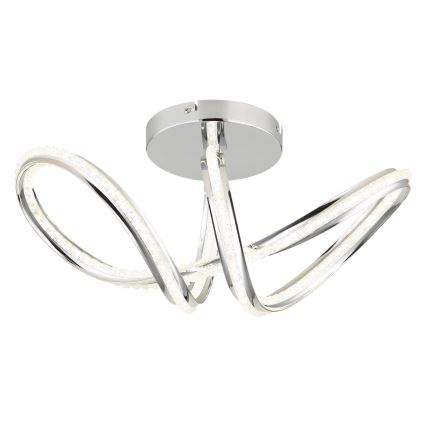 Globo - Dimbare LED-plafondlamp LED/40W/230V 2700-6000K glanzend chroom + afstandsbediening