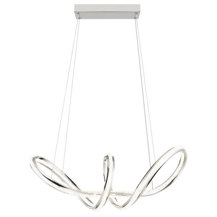 Globo - LED dimbare pendellamp aan kabel LED/45W/230V 2700-6000K glanzend chroom + afstandsbediening