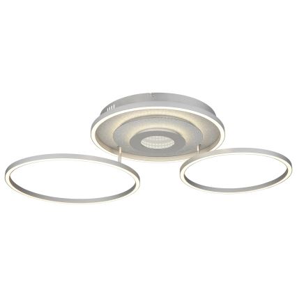 Globo - Dimbare LED-plafondlamp LED/40W/230V 2700-6500K 57x99,2 cm zilver + afstandsbediening