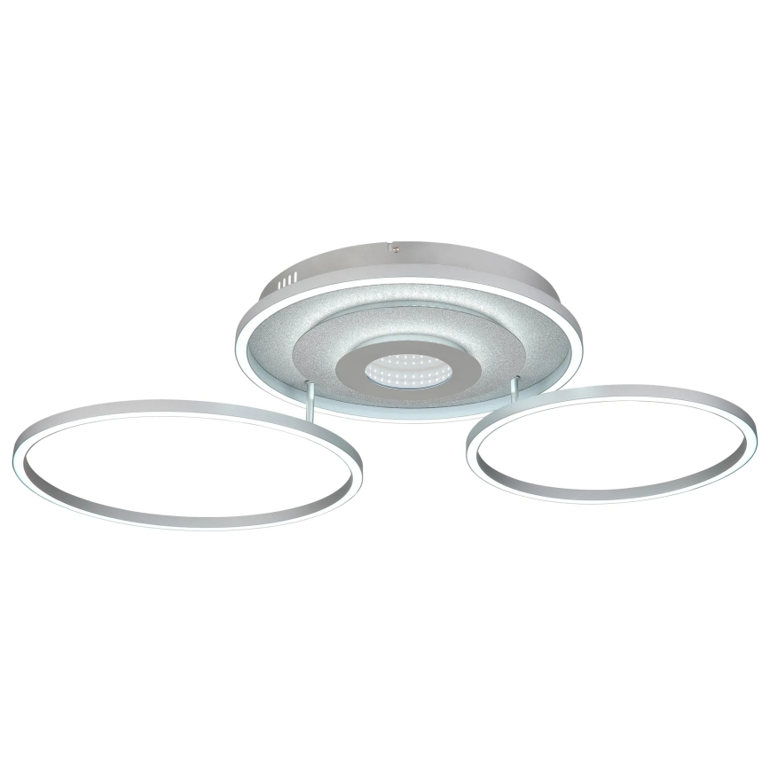 Globo - Dimbare LED-plafondlamp LED/40W/230V 2700-6500K 57x99,2 cm zilver + afstandsbediening