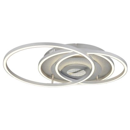Globo - Dimbare LED-plafondlamp LED/40W/230V 2700-6500K 57x99,2 cm zilver + afstandsbediening