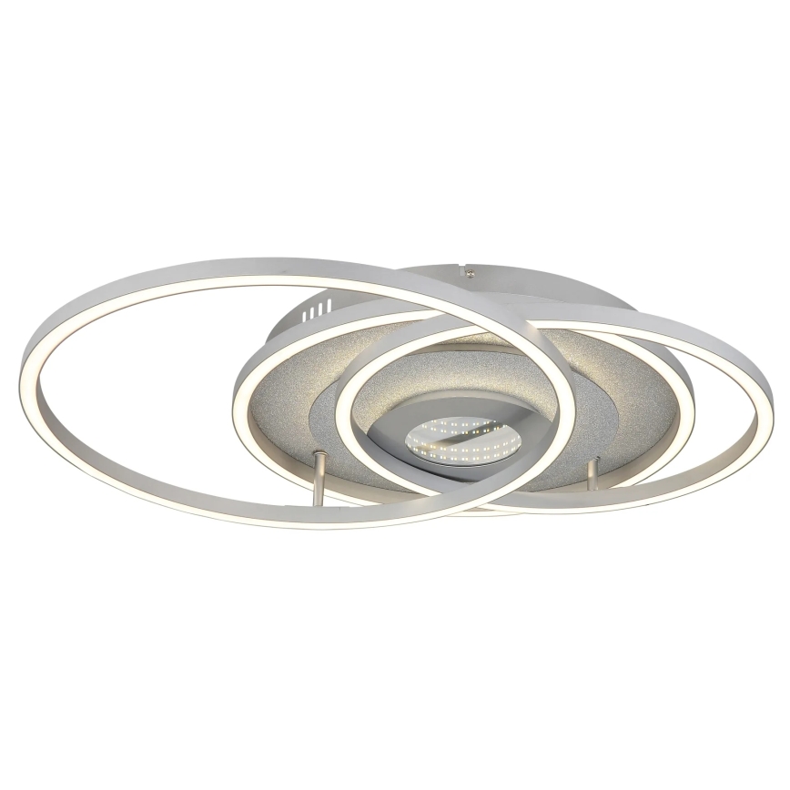 Globo - Dimbare LED-plafondlamp LED/40W/230V 2700-6500K 57x99,2 cm zilver + afstandsbediening