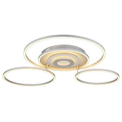 Globo - dimbare LED-plafondlamp LED/60W/230V 2700-6500K 80,8x99,2 cm zilver + afstandsbediening