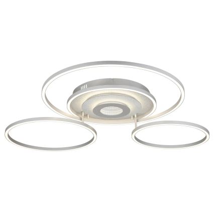 Globo - dimbare LED-plafondlamp LED/60W/230V 2700-6500K 80,8x99,2 cm zilver + afstandsbediening