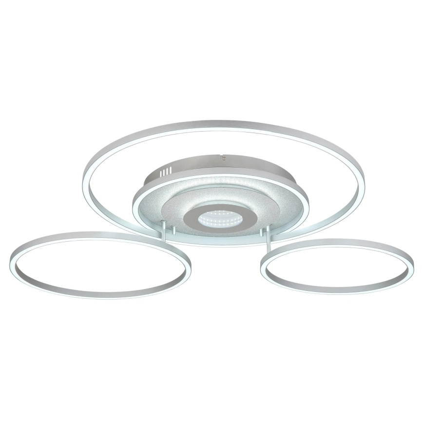 Globo - dimbare LED-plafondlamp LED/60W/230V 2700-6500K 80,8x99,2 cm zilver + afstandsbediening