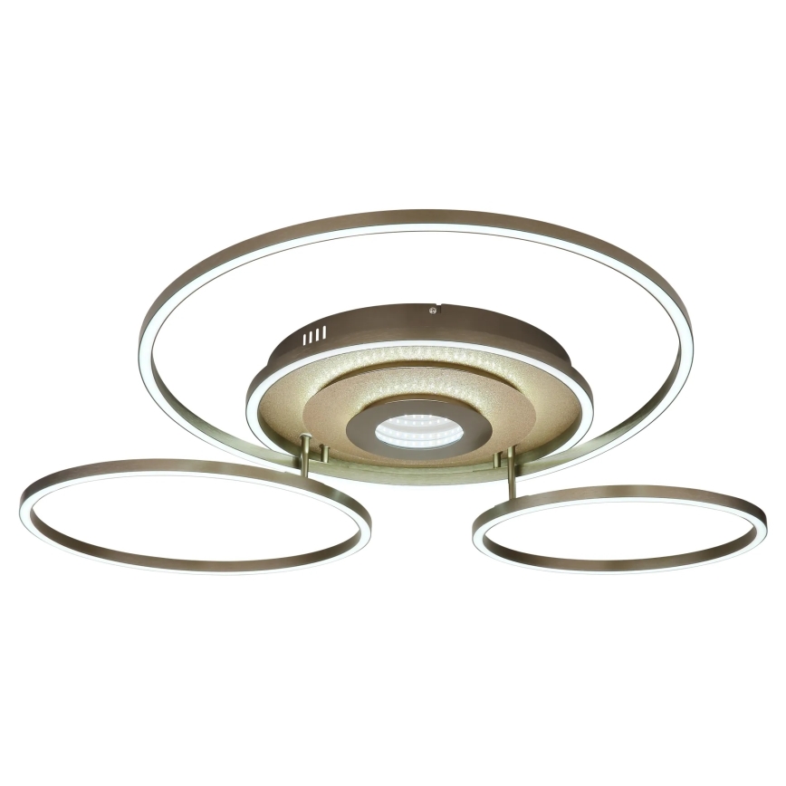 Globo - dimbare LED-plafondlamp LED/60W/230V 2700-6500K 80,8x99,2 cm messing + afstandsbediening