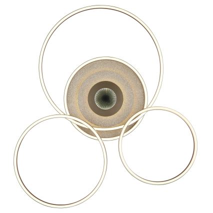 Globo - dimbare LED-plafondlamp LED/60W/230V 2700-6500K 80,8x99,2 cm messing + afstandsbediening