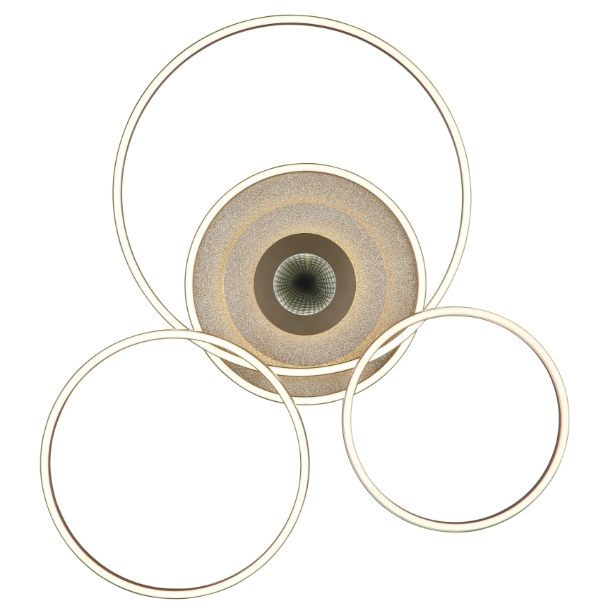 Globo - dimbare LED-plafondlamp LED/60W/230V 2700-6500K 80,8x99,2 cm messing + afstandsbediening