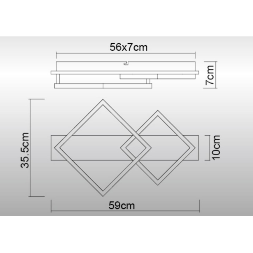 Globo - LED Plafondlamp LED/24W/230V 3000K