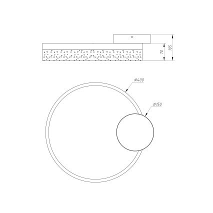 Globo - LED Plafondlamp LED / 24W / 230V