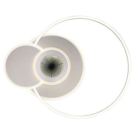 Globo - LED dimbare plafondlamp LED/24W/230V 2700-6500K 45x56 cm zilver + afstandsbediening