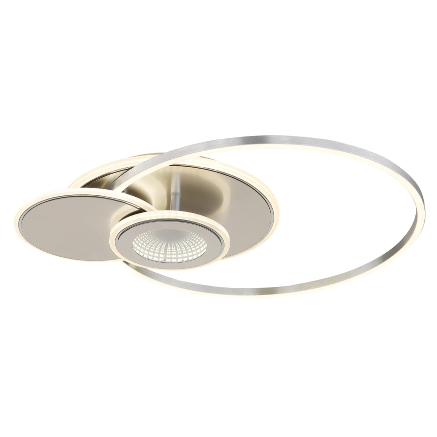 Globo - LED dimbare plafondlamp LED/24W/230V 2700-6500K 45x56 cm zilver + afstandsbediening