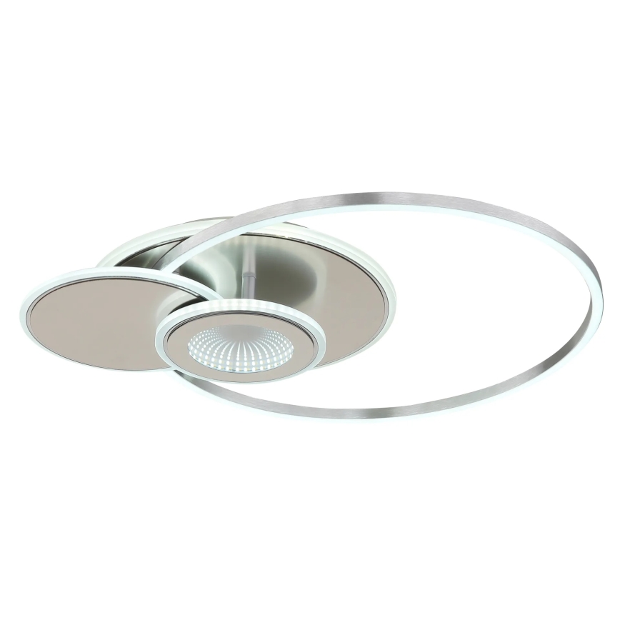 Globo - LED dimbare plafondlamp LED/24W/230V 2700-6500K 45x56 cm zilver + afstandsbediening